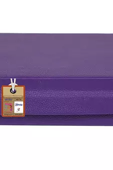 atorakushon   Wooden Travelling Makeup Storage Box Cosmetic Necklace Pouch Vanity Jewellery Organizer for Woman (Purple)