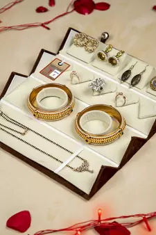 atorakushon Velvet Brown Jewellery Storage Box Earring Wardrobe Organizer Necklace Mix folder For Women