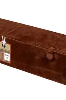 atorakushon Velvet Brown Jewellery Storage Box Earring Wardrobe Organizer Necklace Mix folder For Women