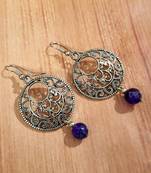 Purple agate earrings