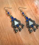 Blue agate earrings