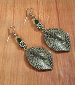 Green agate earrings