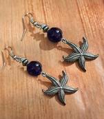 Purple agate earrings