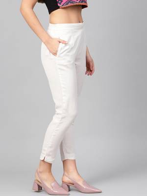 Fusion Threads Cotton Slim Pant for Woman trouser 3