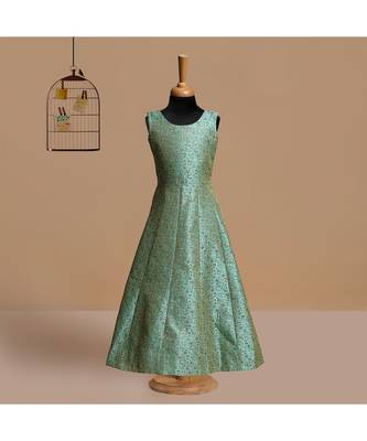 silk_blend maroon embroidered   Gown and   Jacket 6