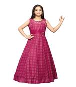 satin pink embroidered   Gown