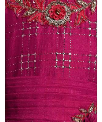 satin pink embroidered   Gown 3