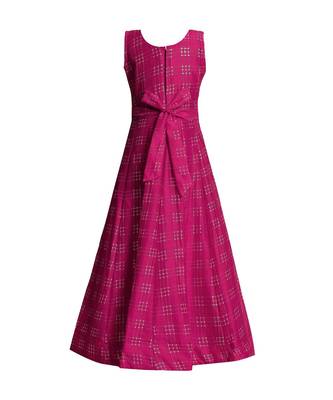 satin pink embroidered   Gown 4