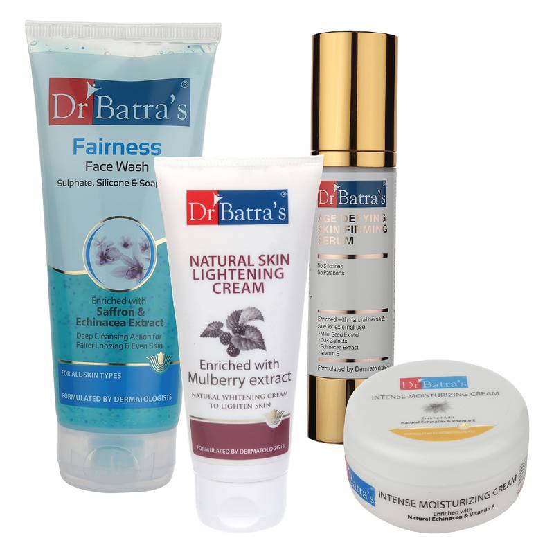 Age Defying Skin Firming Serum Fairness Face Wash Skin Lightening Cream and Intense Moisturizing Cream