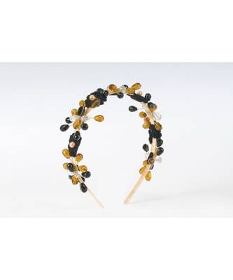 Odile's Laurel Crystal and Lace Headband 1