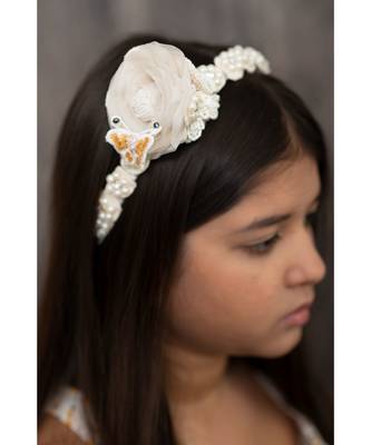 Pearl Princess Floral Headband 2
