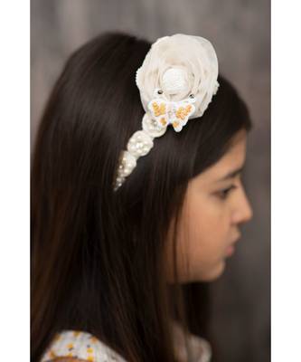 Pearl Princess Floral Headband 3