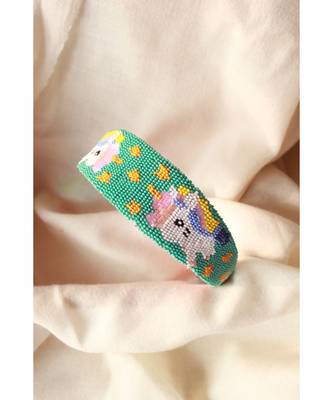 Funky Unicorn Beaded Headband 1