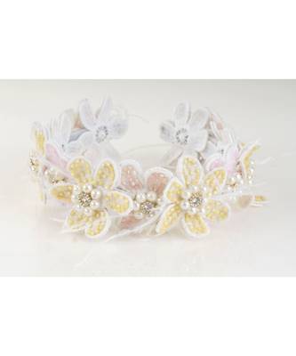 Pastel Florets Lace Headband 1