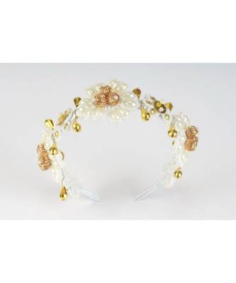 Amber in Pearls Headband 2