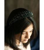 Ebony Elegance Beaded Headband