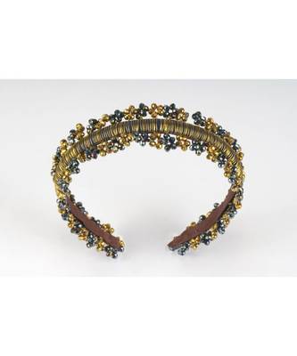 Golden Onyx Beaded Headband 2