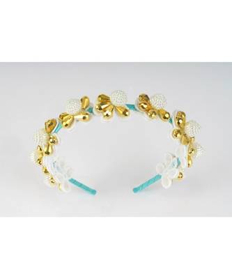 Floral Pearl And Sequin Embroidered Hair Band 2