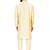 Beige embroidered art silk kurta-pajama