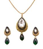 Antick Green Designer Pendant  Set