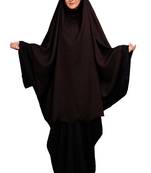 JSDC Women Outdoor Wear Plain Long Niqab Style Prayer Khimar Abaya Dress