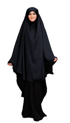JSDC Dark Grey Color Long Prayer Niqab Style Nida Khimar For Women 4