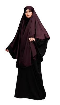 JSDC Women Korean Nida Fabric Prayer Khimar Niqab 4