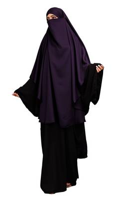 JSDC Daily Wear Women Korean Nida Long Niqab Prayer Khimar Abaya 3