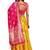 Women Mustard Woven Zari Silk Blend Semi Stitched Lehenga