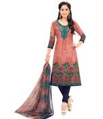 Synthetic printed soft dress material