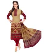 Synthetic printed soft dress material