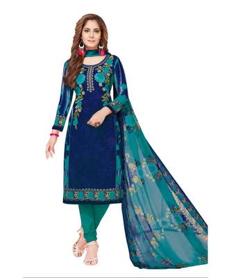 Synthetic printed soft dress material 1