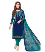 Synthetic printed soft dress material