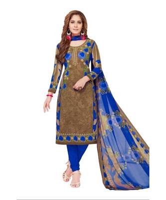 Synthetic printed soft dress material 1