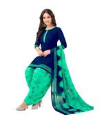 Synthetic printed soft dress material