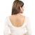 Women's White Velvet Readymade Stretchable Saree Blouse
