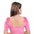 Women's Light Pink Velvet Readymade Stretchable Saree Blouse