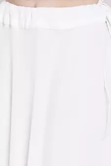 White plain georgette long dresses