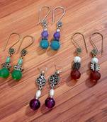Multicolor agate earrings