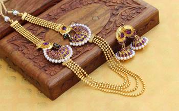 Purple agate necklaces 1
