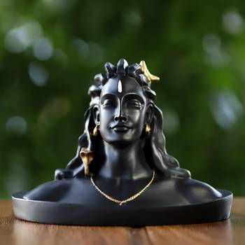 crafTycoon Adiyogi Shiva Statue Figurine For Car Dashboard Decorative Showpiece 1