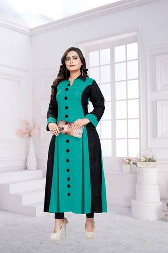 Fashion Kreza Women's Rayon A-Line Kurta