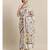 White & Pink Kantha Work Handloom Saree
