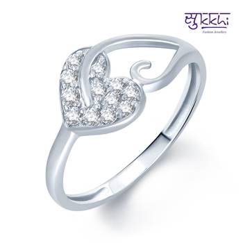 Sukkhi Pleasing Rhodium Plated CZ rings(179R250) 1