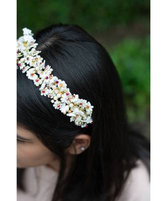 Frost and Fire Flower Hair Comb 5
