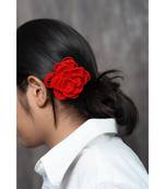 Scarlet Bloom Hair Clip