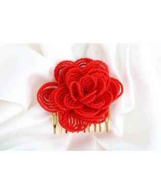 Scarlet Bloom Hair Clip 3