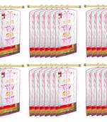 Atorakushon   Fabric Printed Hanging Saree Cover Wardrobe Organizer Garment Storage Bags Pack of 36