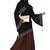 Khadija Fashion, Women's Heavy  Crush Fabric Brown Color Burqa,Rainbow Diamond worked Dupatta.