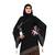 Khadija Fashion, Women's Heavy  Crush Fabric Brown Color Burqa,Rainbow Diamond worked Dupatta.